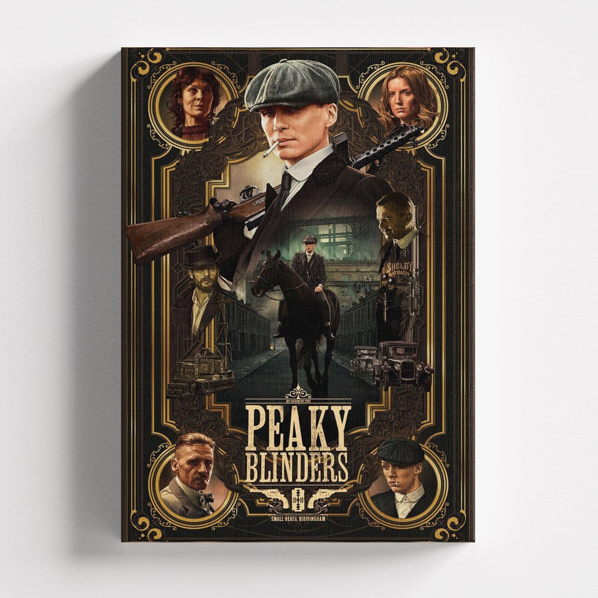 Πίνακας σε καμβά Peaky Blinders – Legacy, χωρίς κορνίζα, μπροστινή όψη.