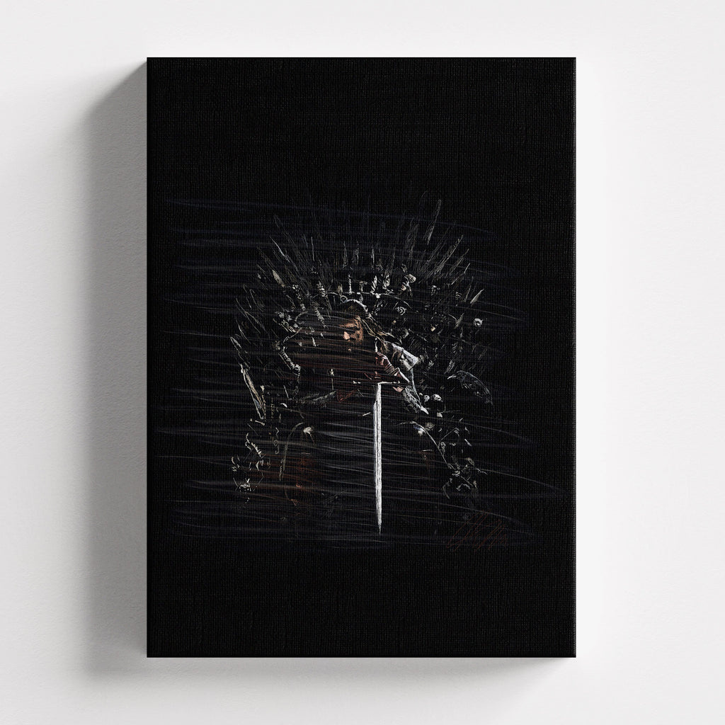Πίνακας σε καμβά Game of Thrones – Sketch, χωρίς κορνίζα, μπροστινή όψη.
