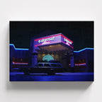 Πίνακας σε καμβά Starcourt Mall - Stranger Things, χωρίς κορνίζα, μπροστινή όψη.