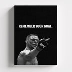 Πίνακας σε καμβά REMEMBER YOUR GOAL, χωρίς κορνίζα, μπροστινή όψη.