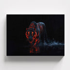 Πίνακας σε καμβά Dark Lava Tiger, φωτογραφία προϊόντος 1.