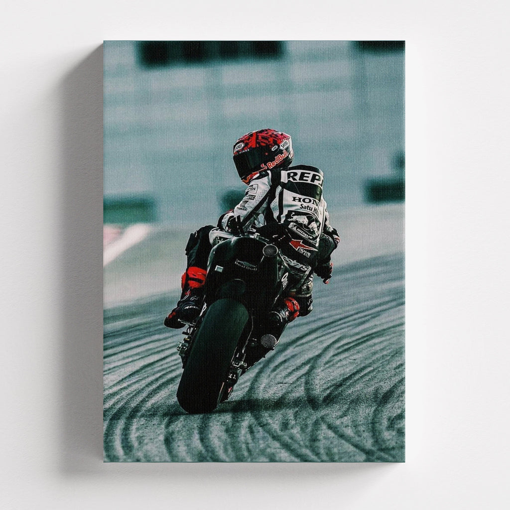 Πίνακας σε καμβά MotoGP Power, χωρίς κορνίζα, μπροστινή όψη.