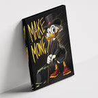 Καμβάς Make Money – The Hustler’s Canvas σε δεύτερη γωνία λήψης, χωρίς κορνίζα.