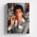 Πίνακας σε καμβά Tony Montana - Iconic, χωρίς κορνίζα, μπροστινή όψη.