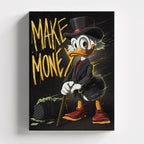 Πίνακας σε καμβά Make Money – The Hustler’s Canvas, χωρίς κορνίζα, μπροστινή όψη.