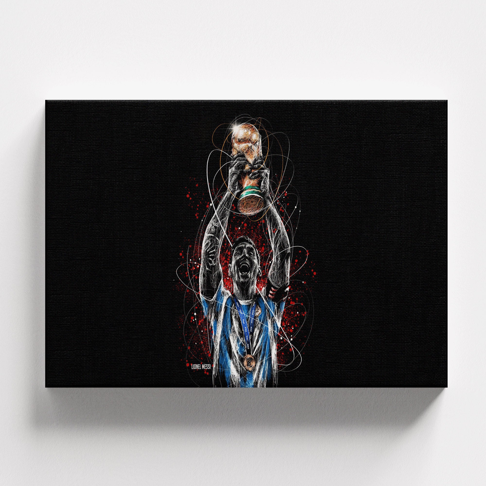Πίνακας σε καμβά Lionel Messi – World Cup Canvas, φωτογραφία προϊόντος 1.