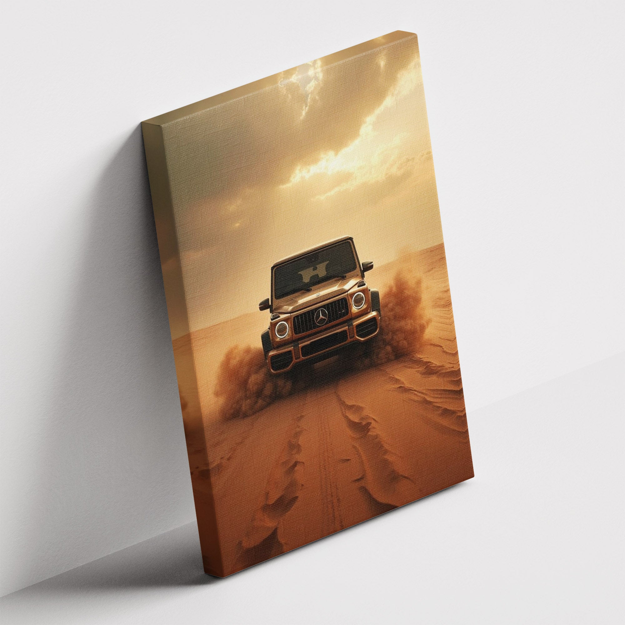 Καμβάς Desert Beast G63 σε δεύτερη γωνία λήψης, χωρίς κορνίζα.