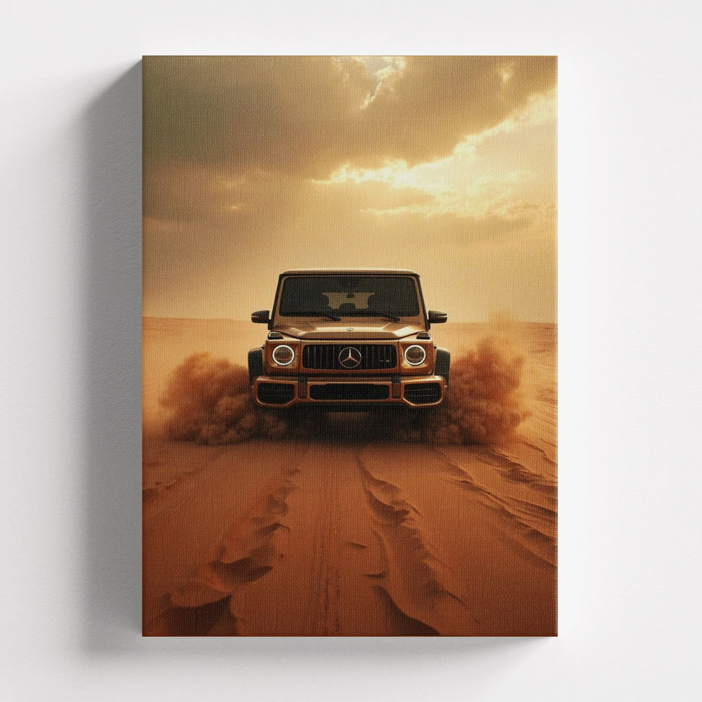 Πίνακας σε καμβά Desert Beast G63, χωρίς κορνίζα, μπροστινή όψη.