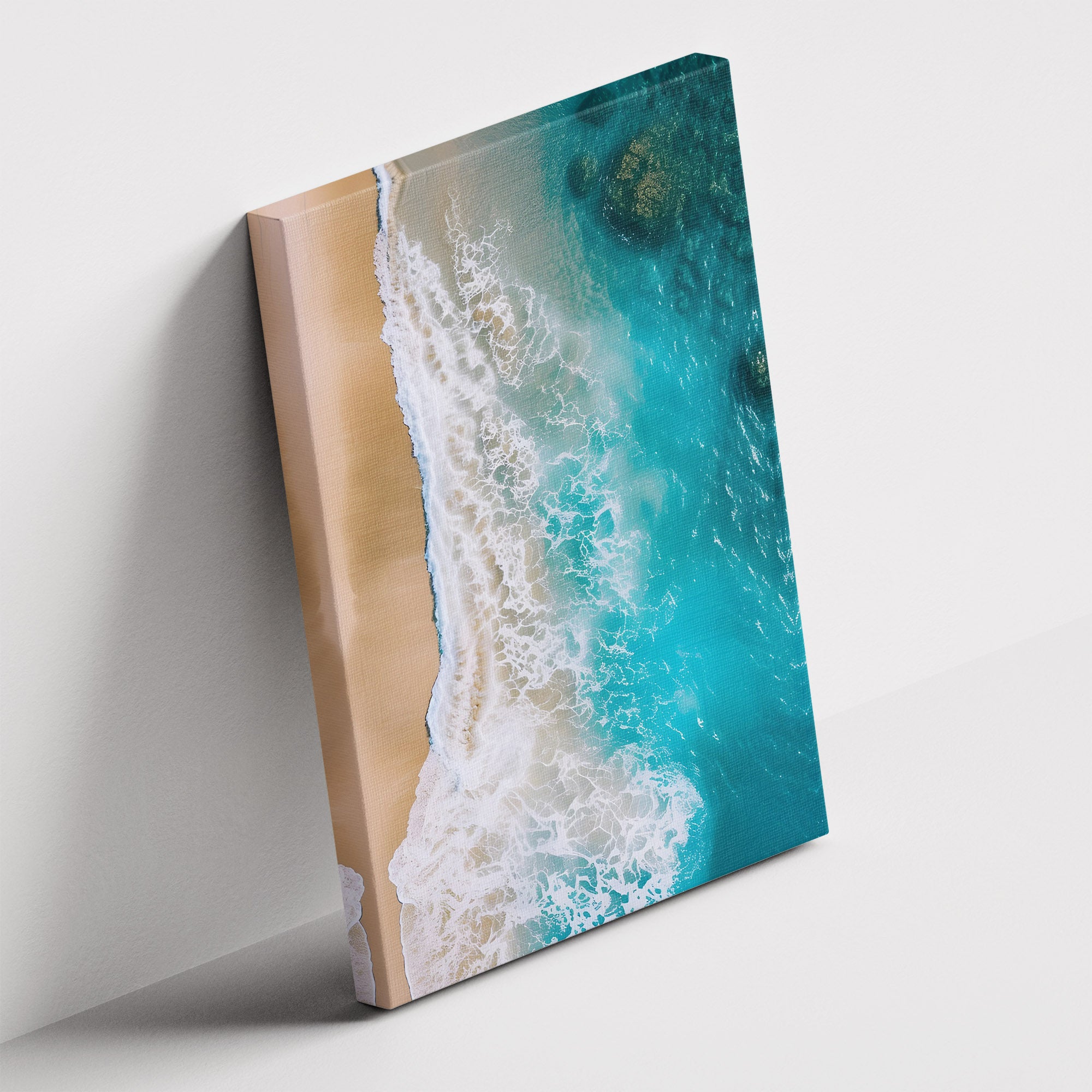 Καμβάς Ocean Shore σε δεύτερη γωνία λήψης, χωρίς κορνίζα.
