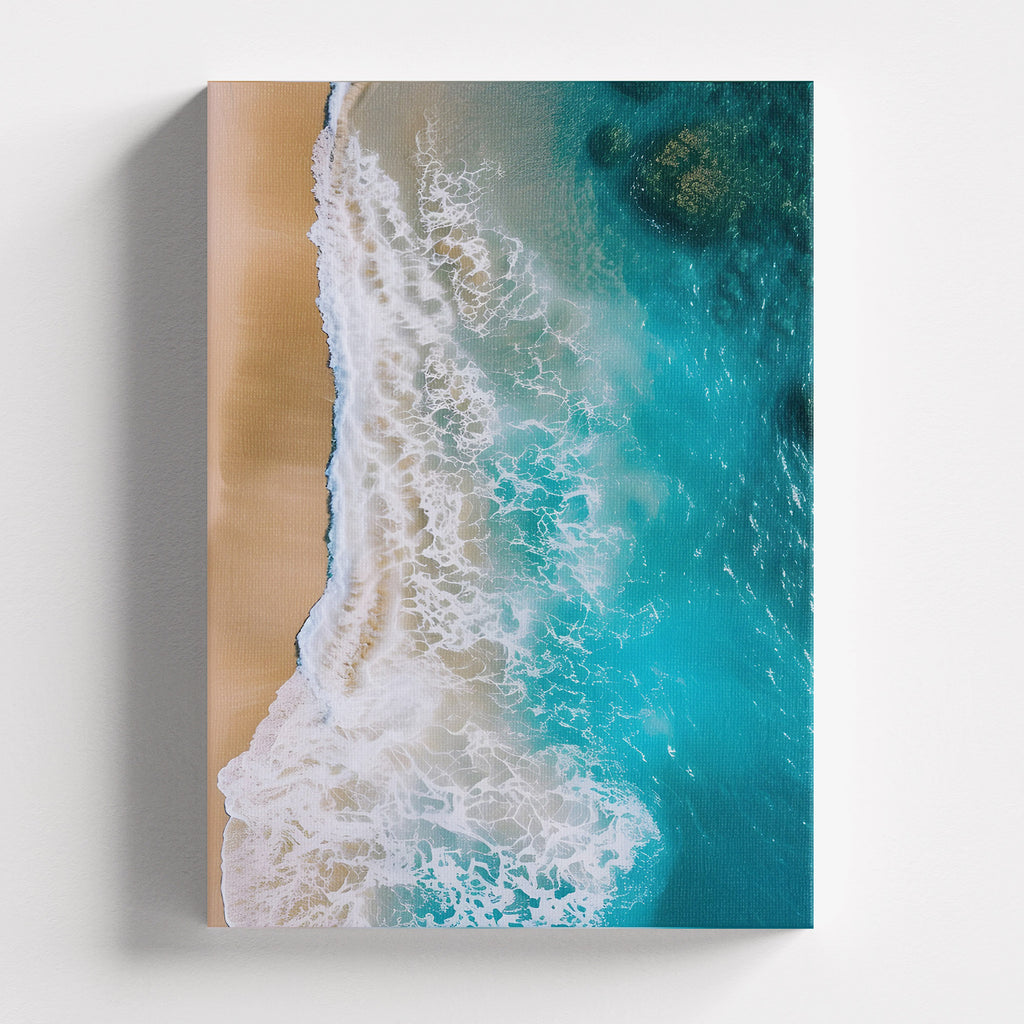 Πίνακας σε καμβά Ocean Shore, χωρίς κορνίζα, μπροστινή όψη.