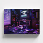 Πίνακας σε καμβά Retro Gaming Room, φωτογραφία προϊόντος 1.