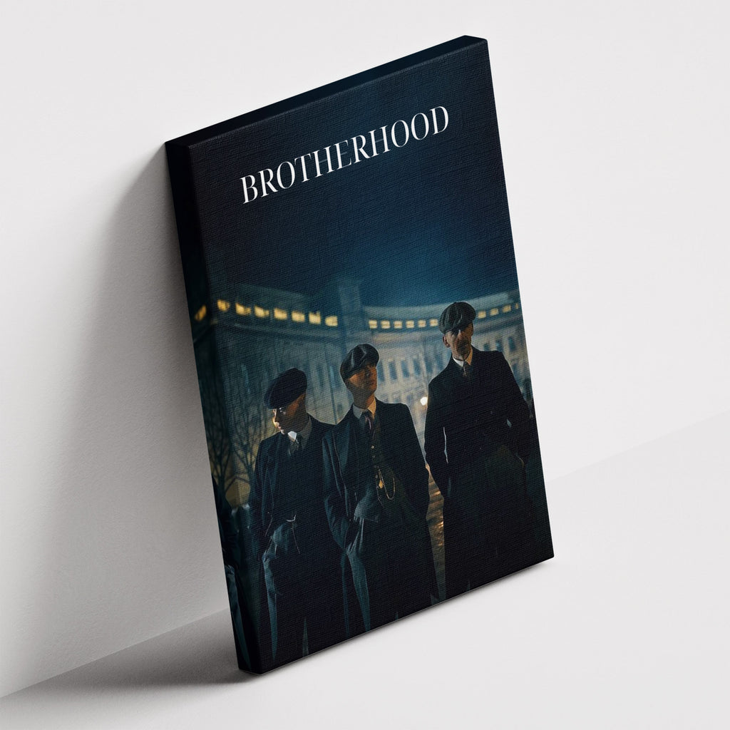 Καμβάς BrotherHood - Peaky Blinders σε δεύτερη γωνία λήψης, χωρίς κορνίζα.
