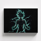 Πίνακας σε καμβά Goku Ultra Instinct Neon, φωτογραφία προϊόντος 1.