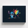 Πίνακας σε καμβά Stitch Rainbow Heart – Premium Καμβάς, φωτογραφία προϊόντος 1.