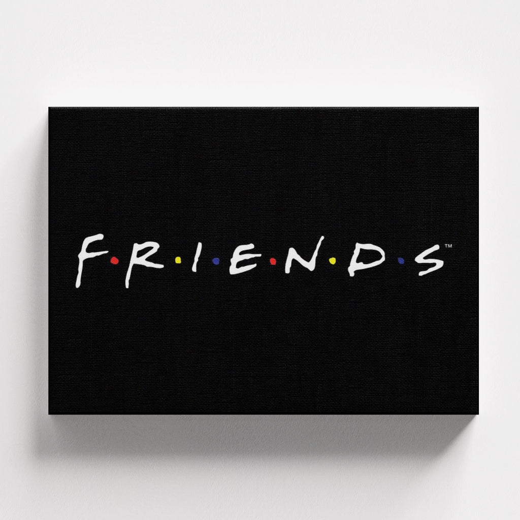 Πίνακας σε καμβά Friends Logo, χωρίς κορνίζα, μπροστινή όψη.