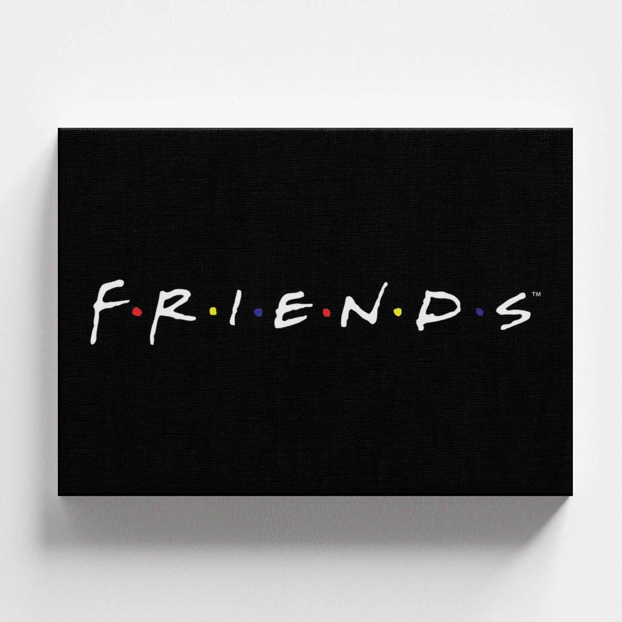 Πίνακας σε καμβά Friends Logo, χωρίς κορνίζα, μπροστινή όψη.