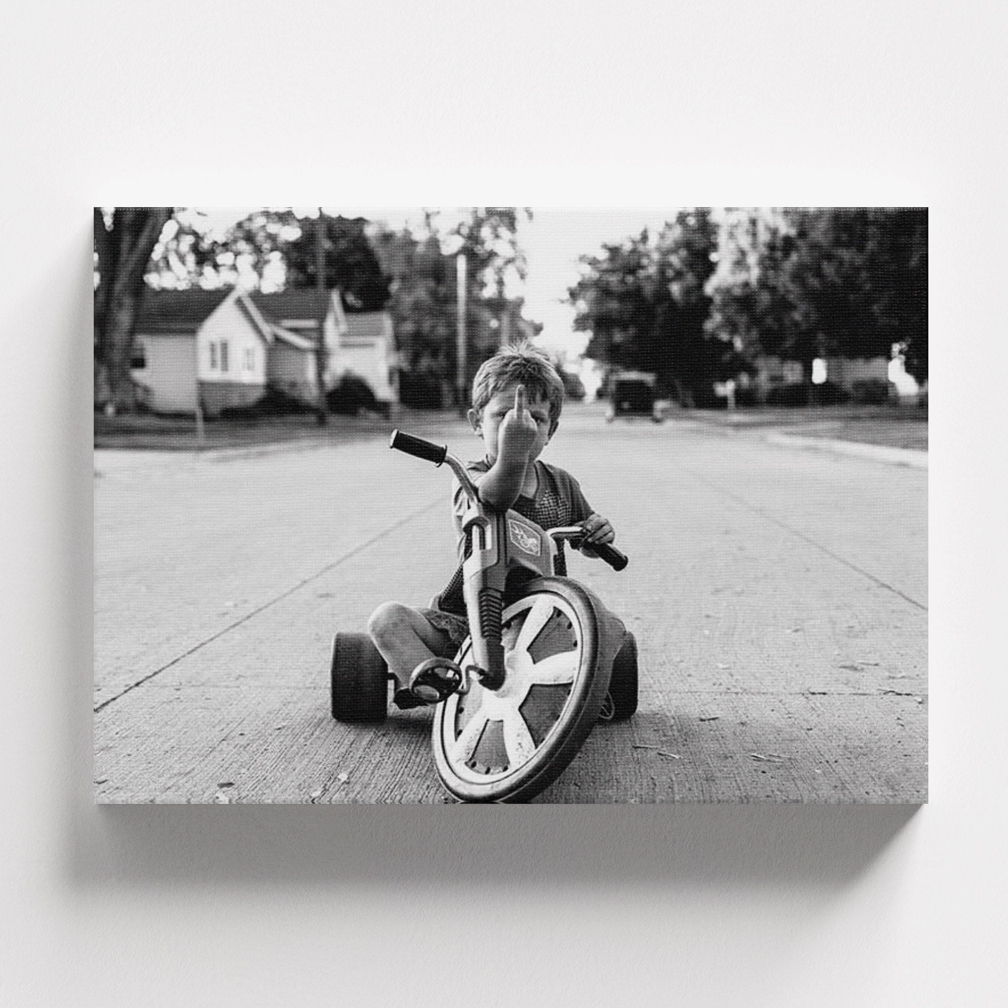 Πίνακας σε καμβά Rebel Kid – Attitude Canvas, χωρίς κορνίζα, μπροστινή όψη.