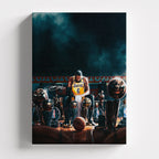 Πίνακας σε καμβά LeBron James - Trophies, χωρίς κορνίζα, μπροστινή όψη.