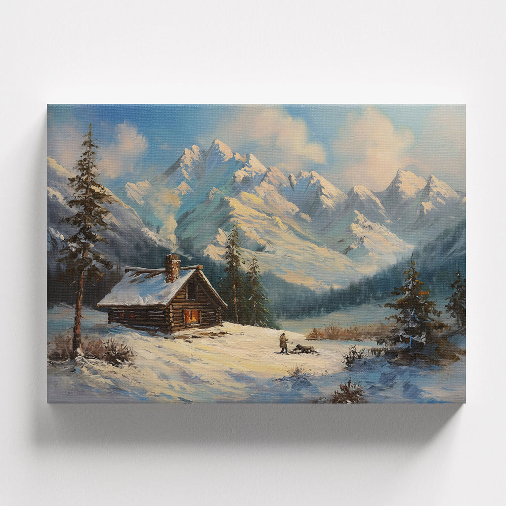 Πίνακας σε καμβά Winter Cabin, φωτογραφία προϊόντος 1.