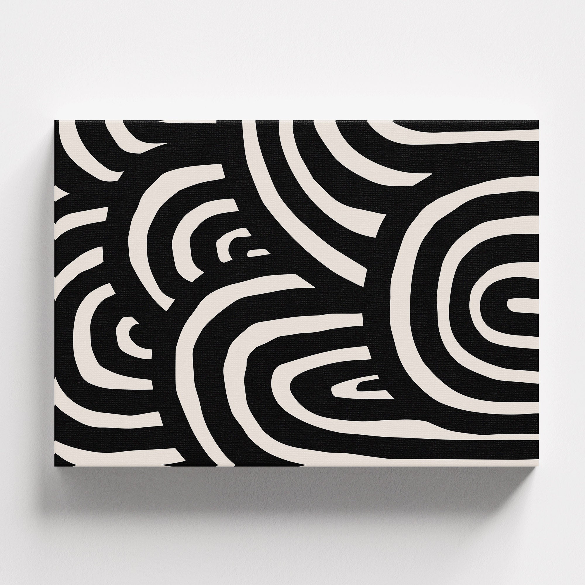 Πίνακας σε καμβά Black Swirl, φωτογραφία προϊόντος 1.