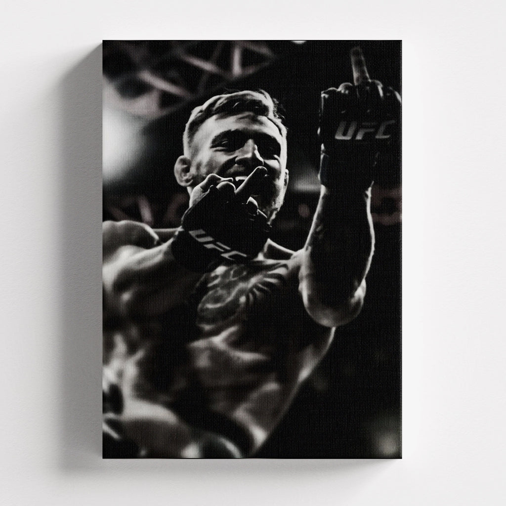 Πίνακας σε καμβά No Mercy – UFC Attitude, χωρίς κορνίζα, μπροστινή όψη.