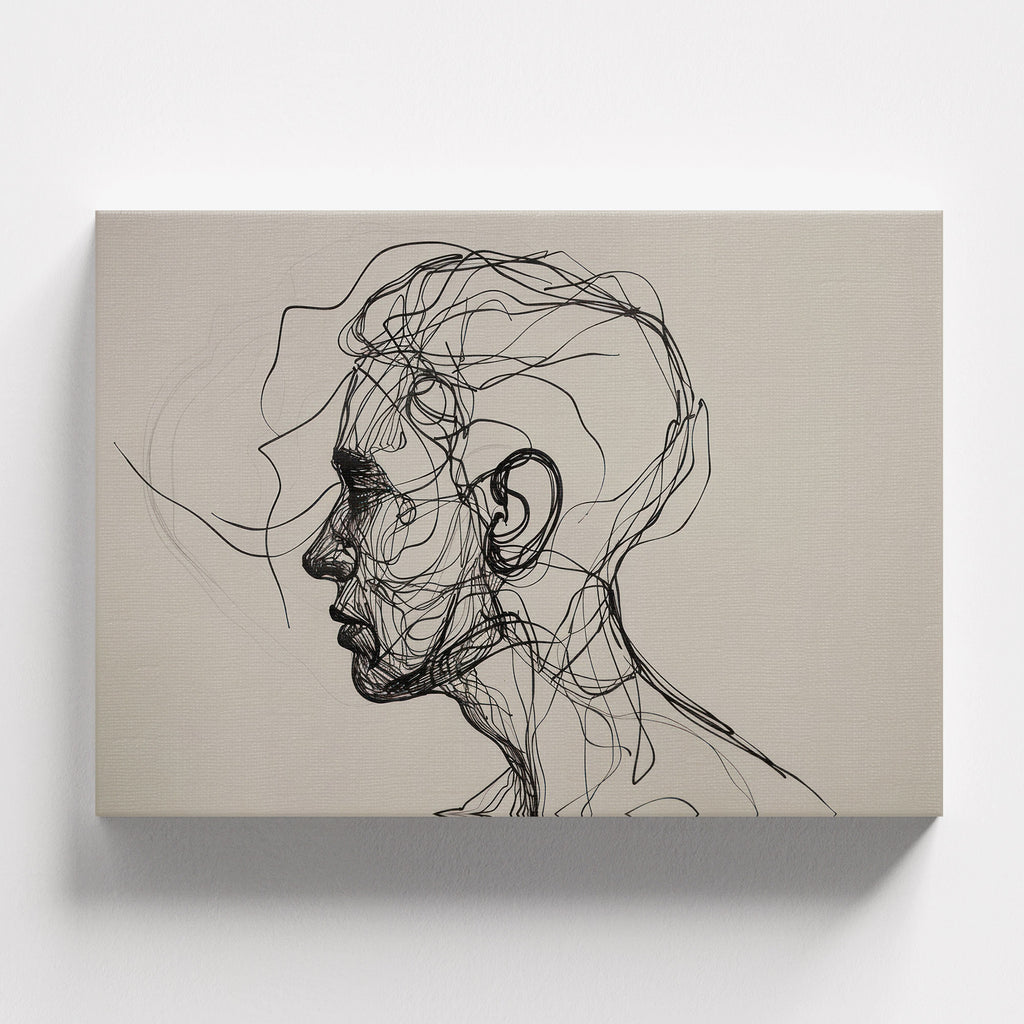 Πίνακας σε καμβά Silent Profile, φωτογραφία προϊόντος 1.