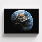 Πίνακας σε καμβά Blue Marble, χωρίς κορνίζα, μπροστινή όψη.