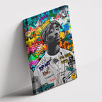 Καμβάς Tupac – Graffiti σε δεύτερη γωνία λήψης, χωρίς κορνίζα.