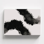 Πίνακας σε καμβά Abstract Ink Flow, χωρίς κορνίζα, μπροστινή όψη.