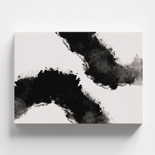 Πίνακας σε καμβά Abstract Ink Flow, χωρίς κορνίζα, μπροστινή όψη.