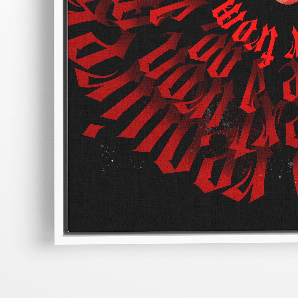 Spider-Man Red Typography