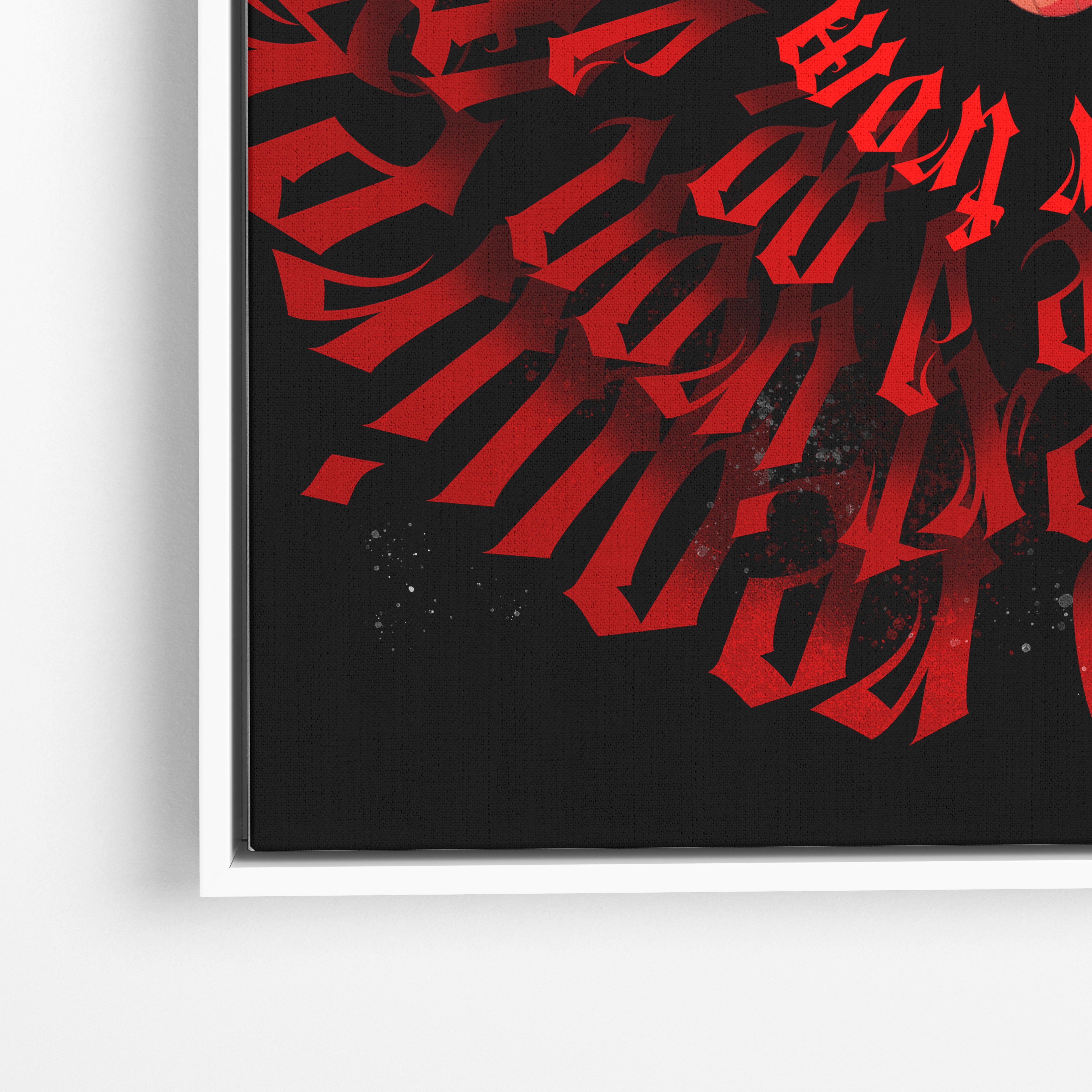Spider-Man Red Typography