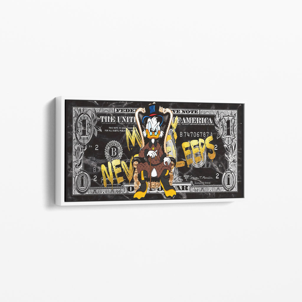 Money Never Sleeps Canvas