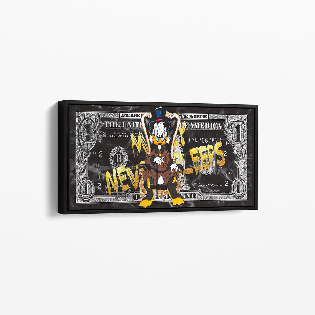 Money Never Sleeps Canvas