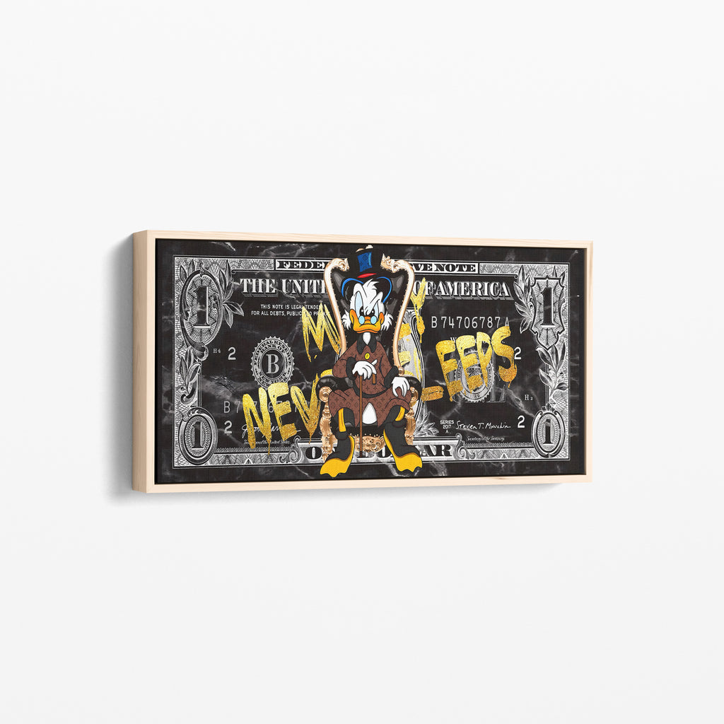 Money Never Sleeps Canvas