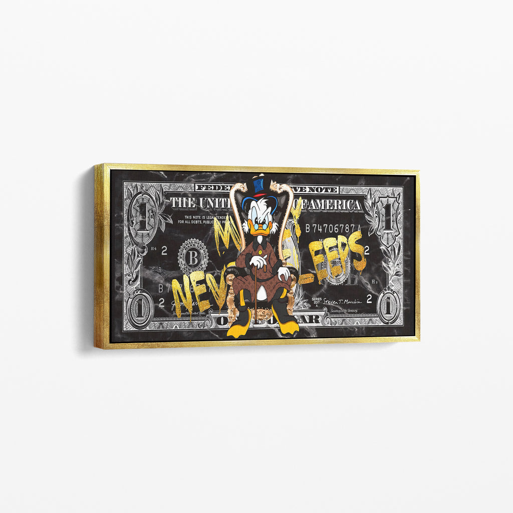 Money Never Sleeps Canvas