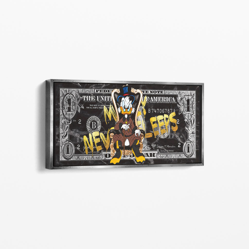 Money Never Sleeps Canvas