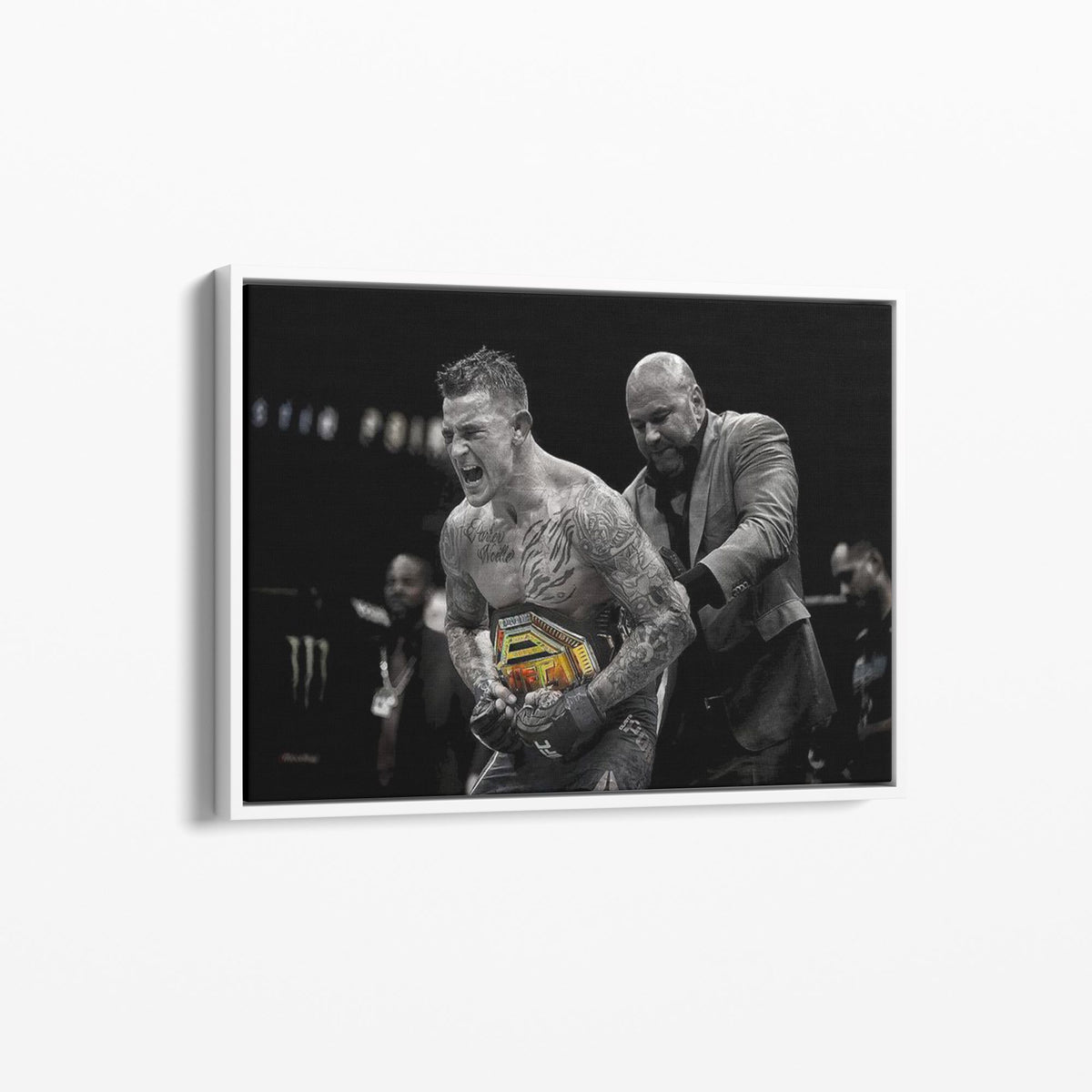 Victory Earned – Dustin Poirier Champion Canvas