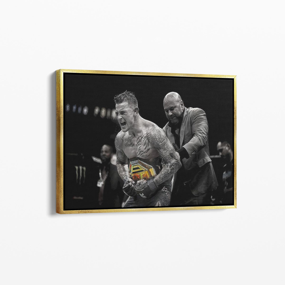 Victory Earned – Dustin Poirier Champion Canvas