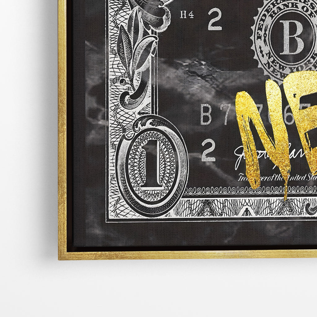 Money Never Sleeps Canvas