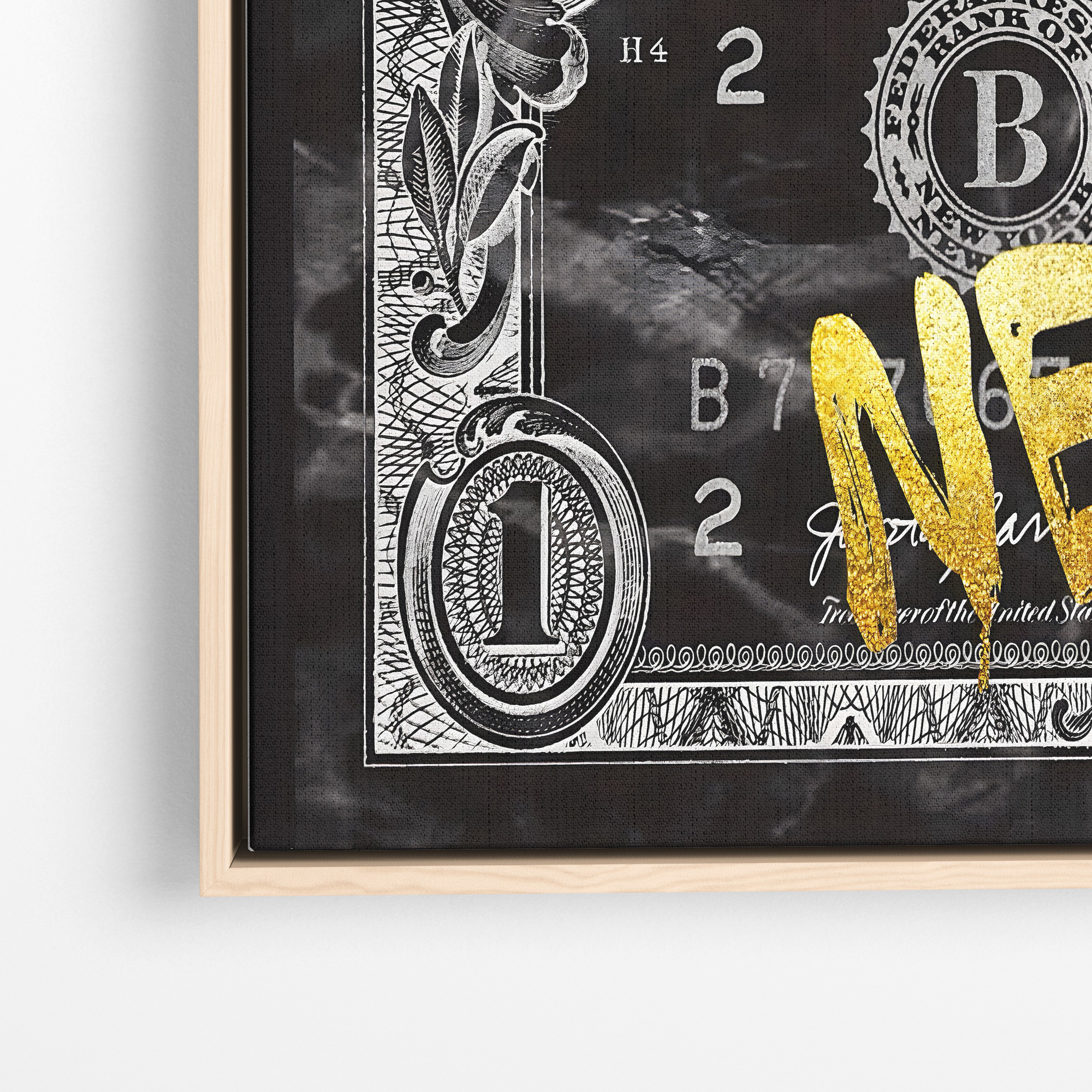 Money Never Sleeps Canvas