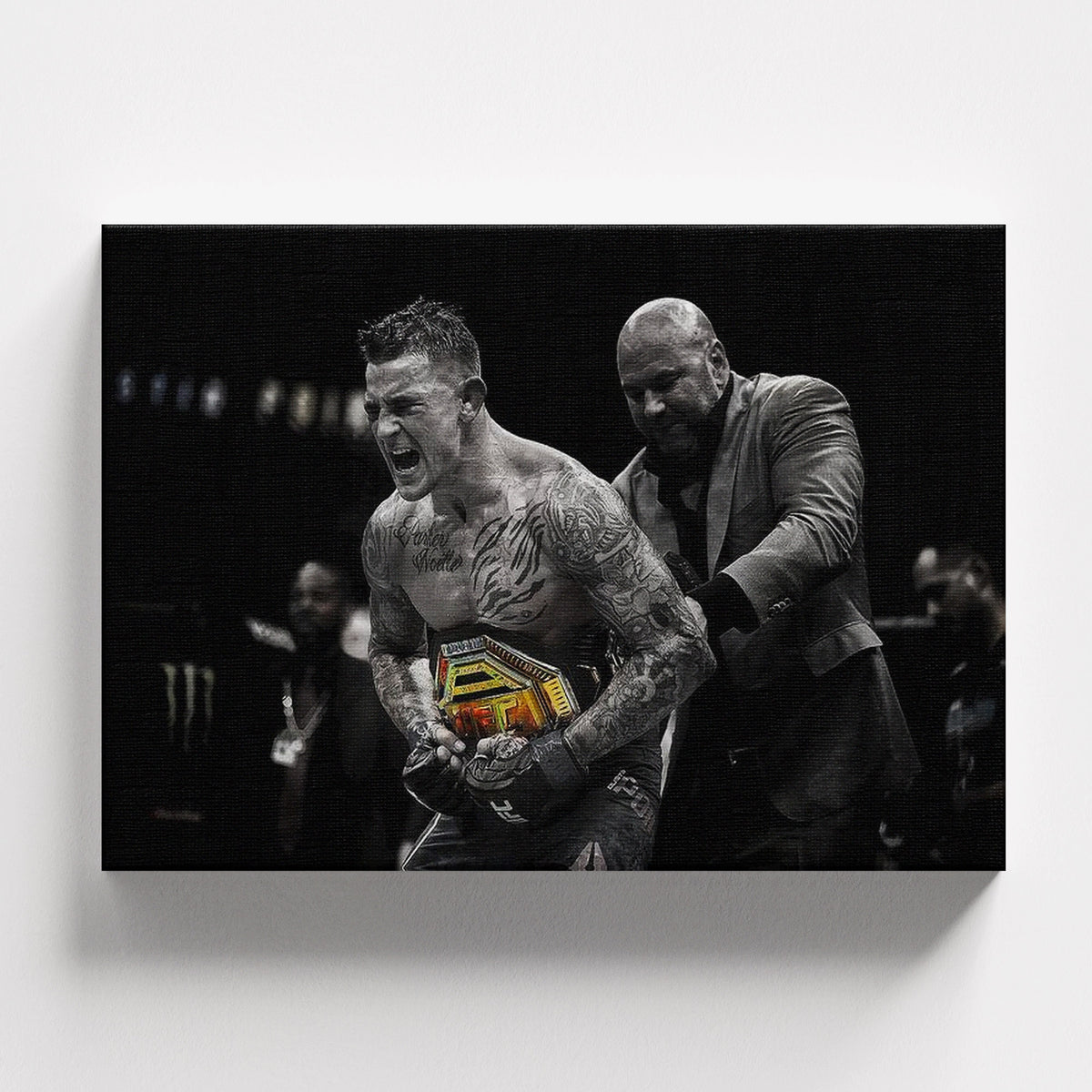 Victory Earned – Dustin Poirier Champion Canvas
