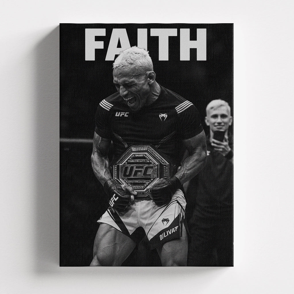 Πίνακας σε καμβά Faith - Ufc, χωρίς κορνίζα, μπροστινή όψη.