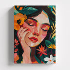 Πίνακας σε καμβά Floral Reverie, χωρίς κορνίζα, μπροστινή όψη.
