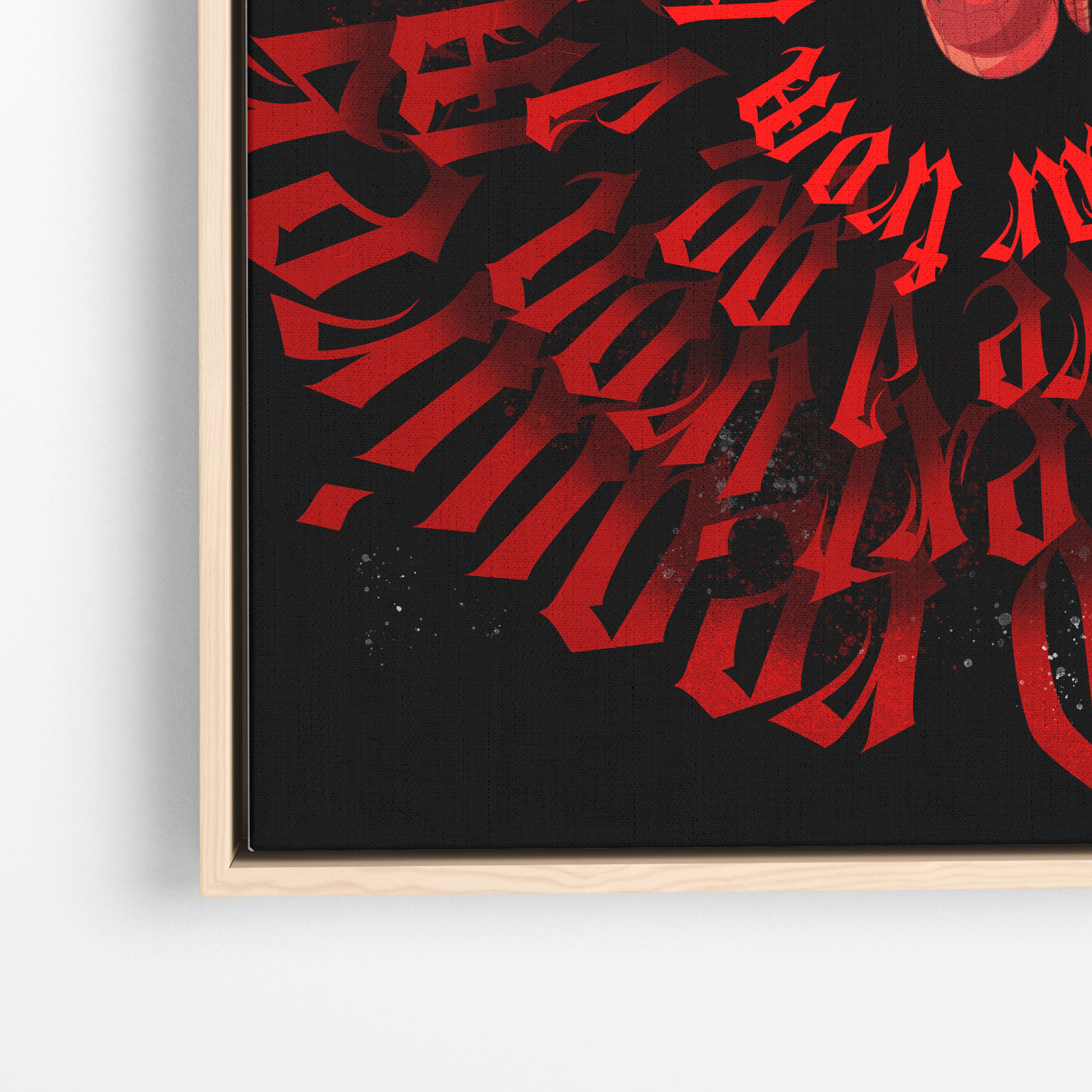 Spider-Man Red Typography