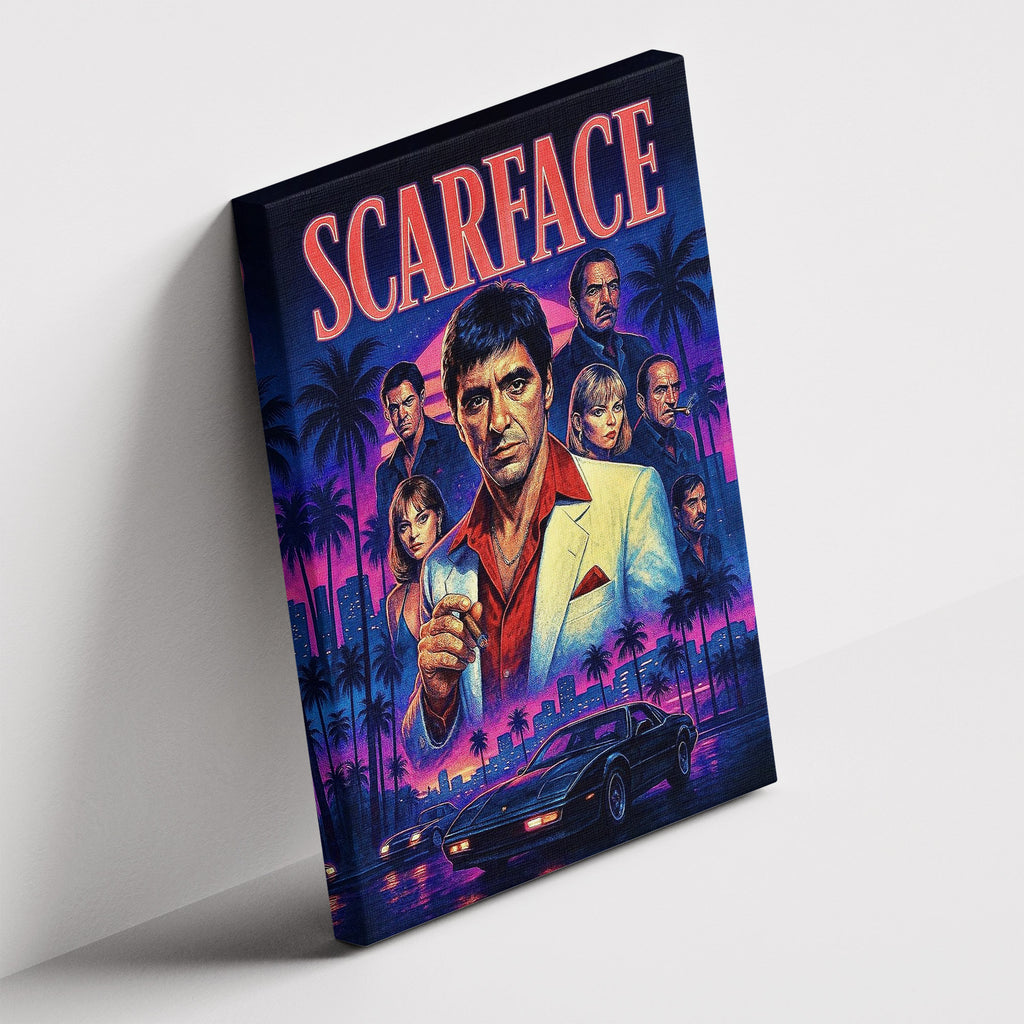 Καμβάς Scarface – The Empire σε δεύτερη γωνία λήψης, χωρίς κορνίζα.