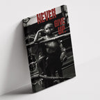 Καμβάς Born to Fight σε δεύτερη γωνία λήψης, χωρίς κορνίζα.