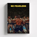 Πίνακας σε καμβά Mike Tyson – Be Fearless, χωρίς κορνίζα, μπροστινή όψη.