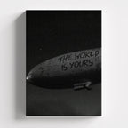 Πίνακας σε καμβά The World Is Yours, χωρίς κορνίζα, μπροστινή όψη.