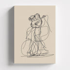 Πίνακας σε καμβά The Embrace, χωρίς κορνίζα, μπροστινή όψη.